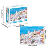 1000 Teile Puzzle - Santorini Stadt